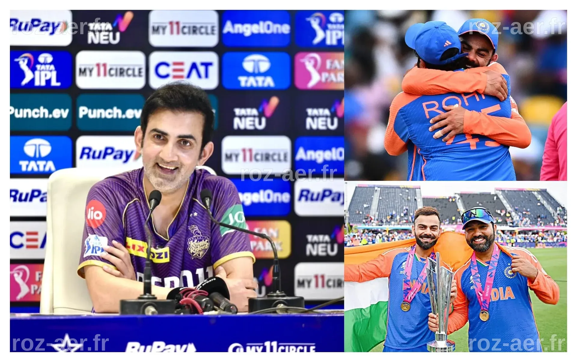 Gautam Gambhir lauds Rohit Sharma and Virat Kohli after they announce ...