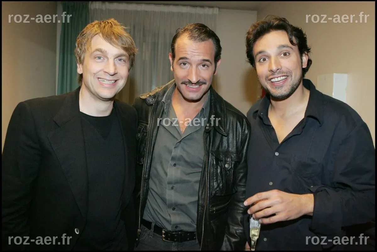 Photo : Didier Gustin, Jean Dujardin et Bruno Salomone à Paris en ...