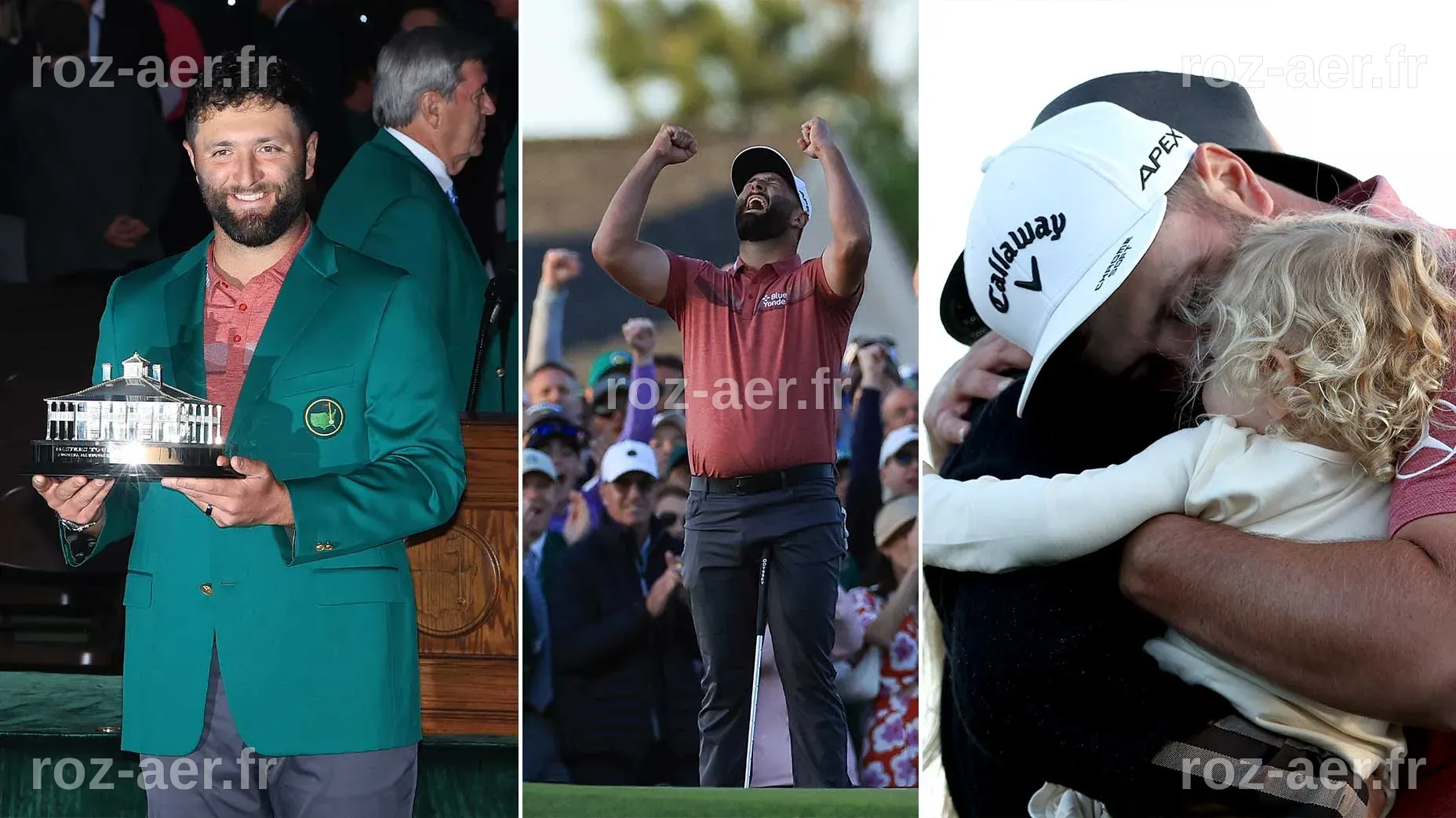 Jon Rahm celebrates Masters title with wife and son: PHOTOS
