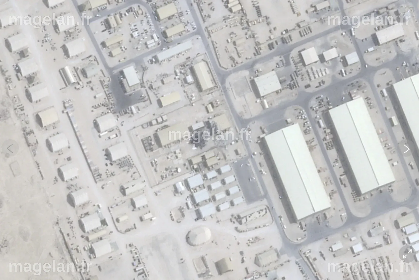 Les frappes iraniennes sur la base d’al-Udeid auraient visé un dôme de ...