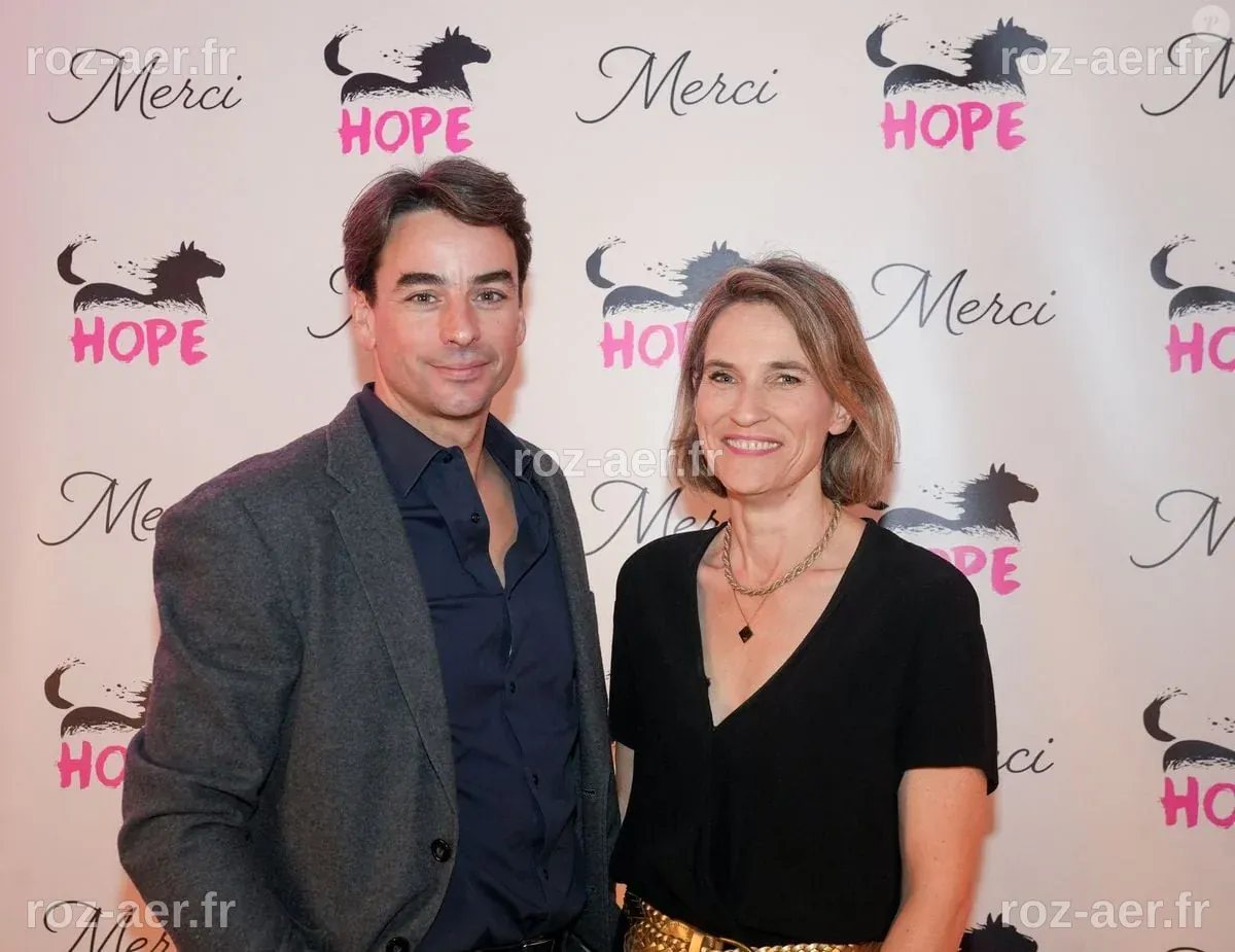 Photo : Julian Bugier, Claire Fournier lors de la soirée annuelle de ...
