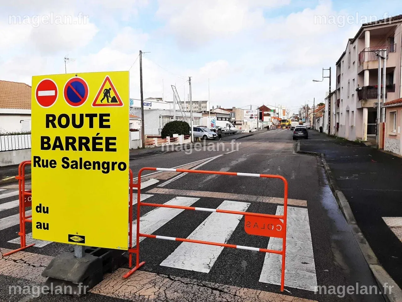La Roche-sur-Yon : le chantier se poursuit rue Salengro, une partie de ...