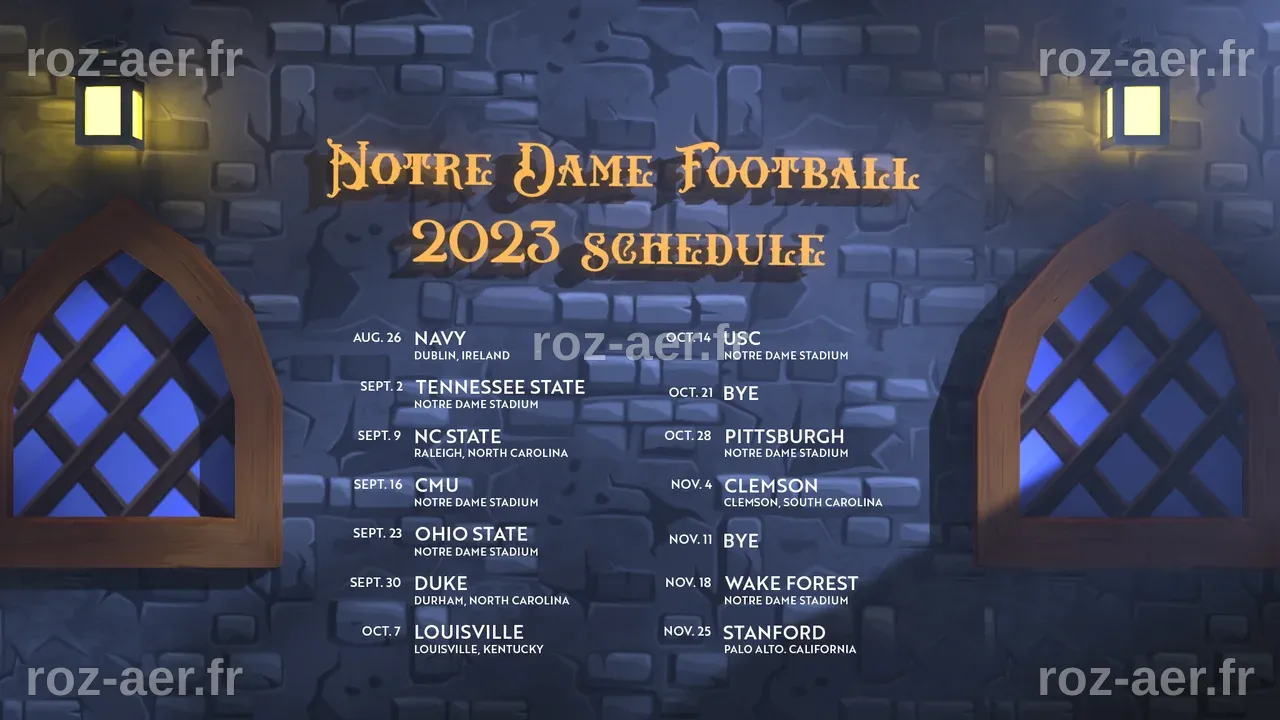 Notre Dame Announces 2023 Football Schedule – Notre Dame Fighting Irish ...