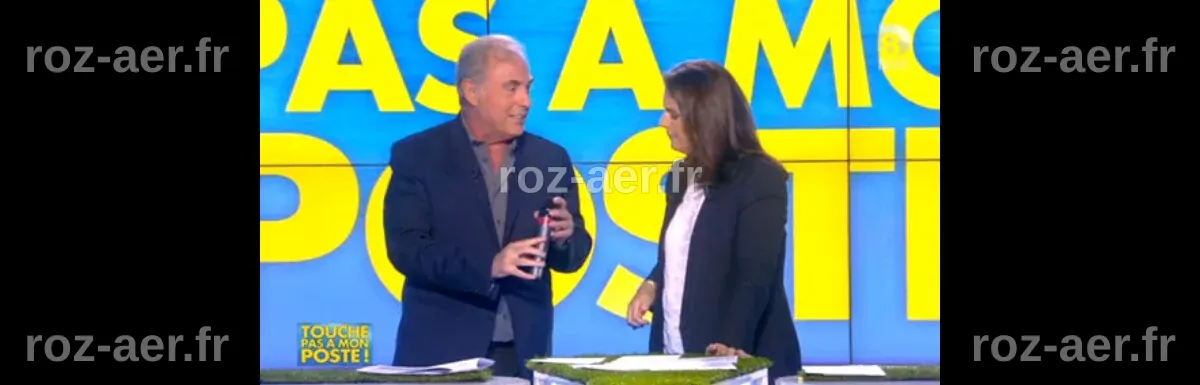 Photo : Philippe Risoli et Valérie Bénaïm dans Touche pas à mon poste ...