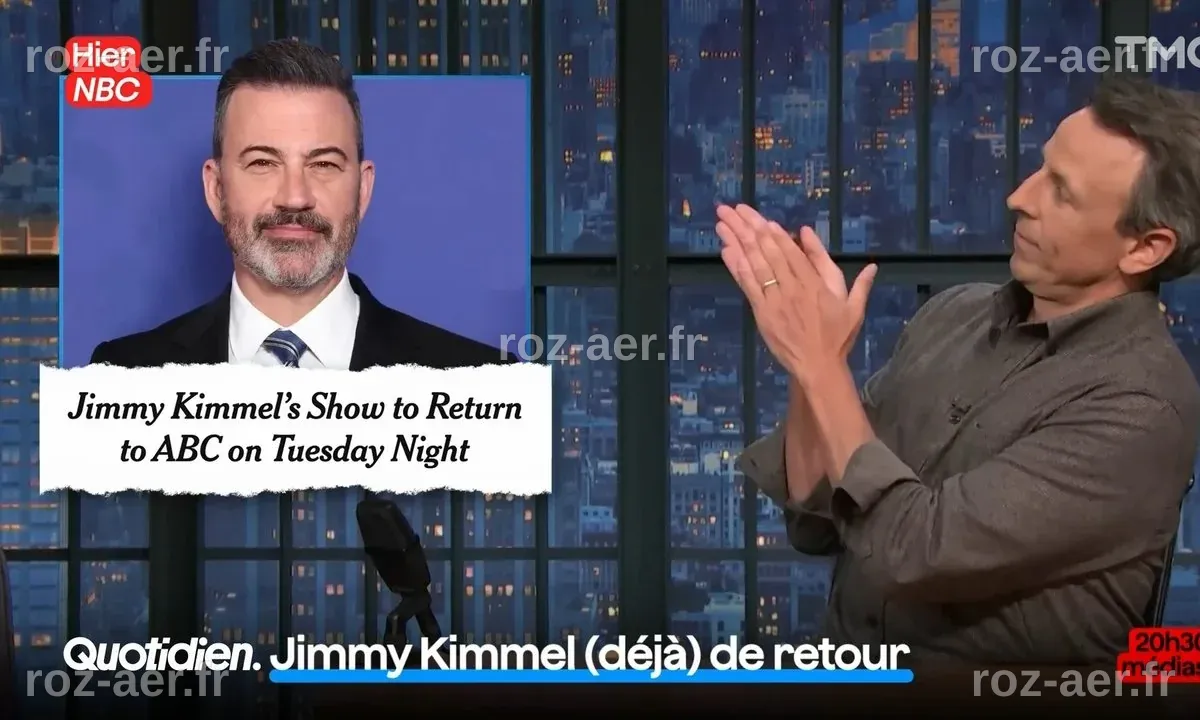 20h30 Médias : Jimmy Kimmel (déjà) de retour à l'antenne de la chaîne ...