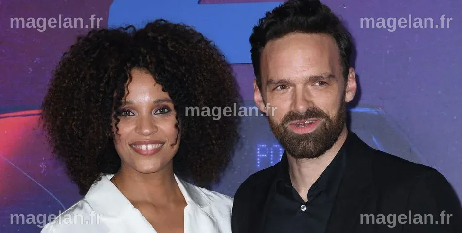 Stéfi Celma et Alban Lenoir - Avant-première du film Netflix Balle ...