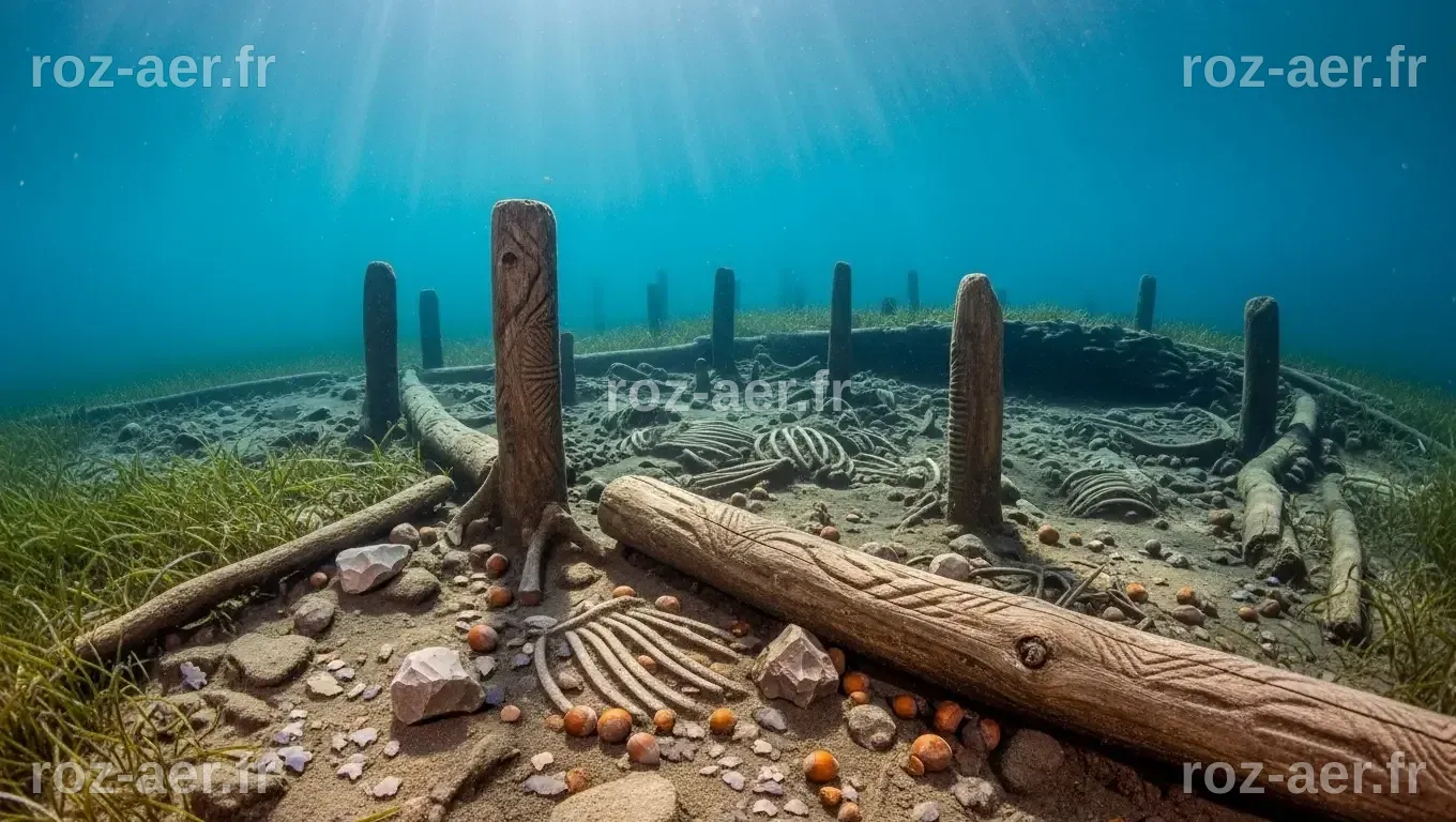 Une découverte archéologique fascinante : la mer révèle un site vieux ...
