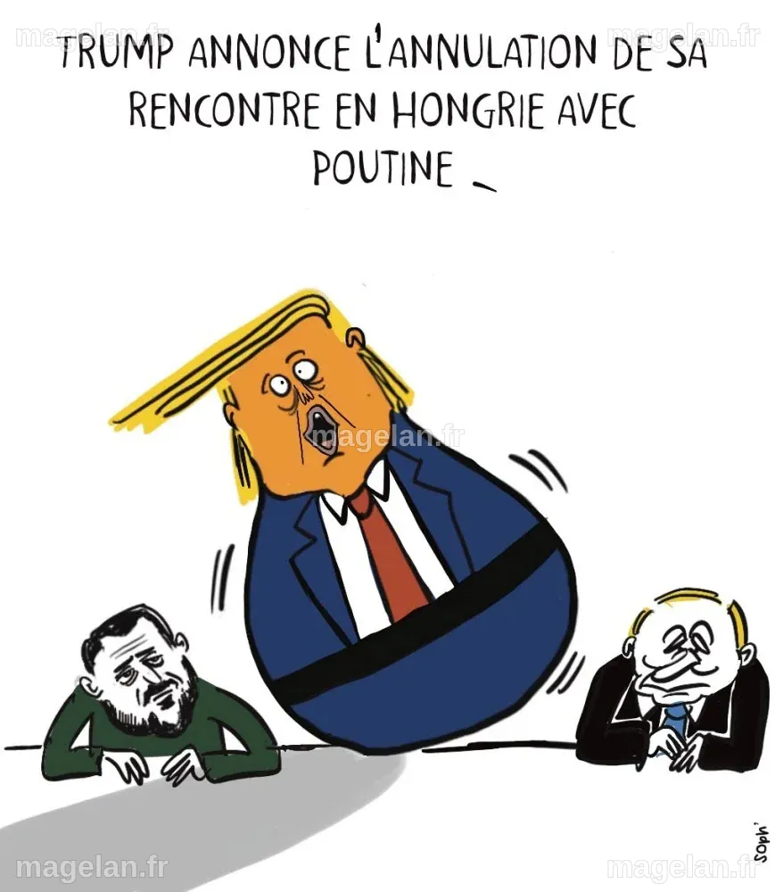 Humour. Le dessin du jour : Trump en mode culbuto