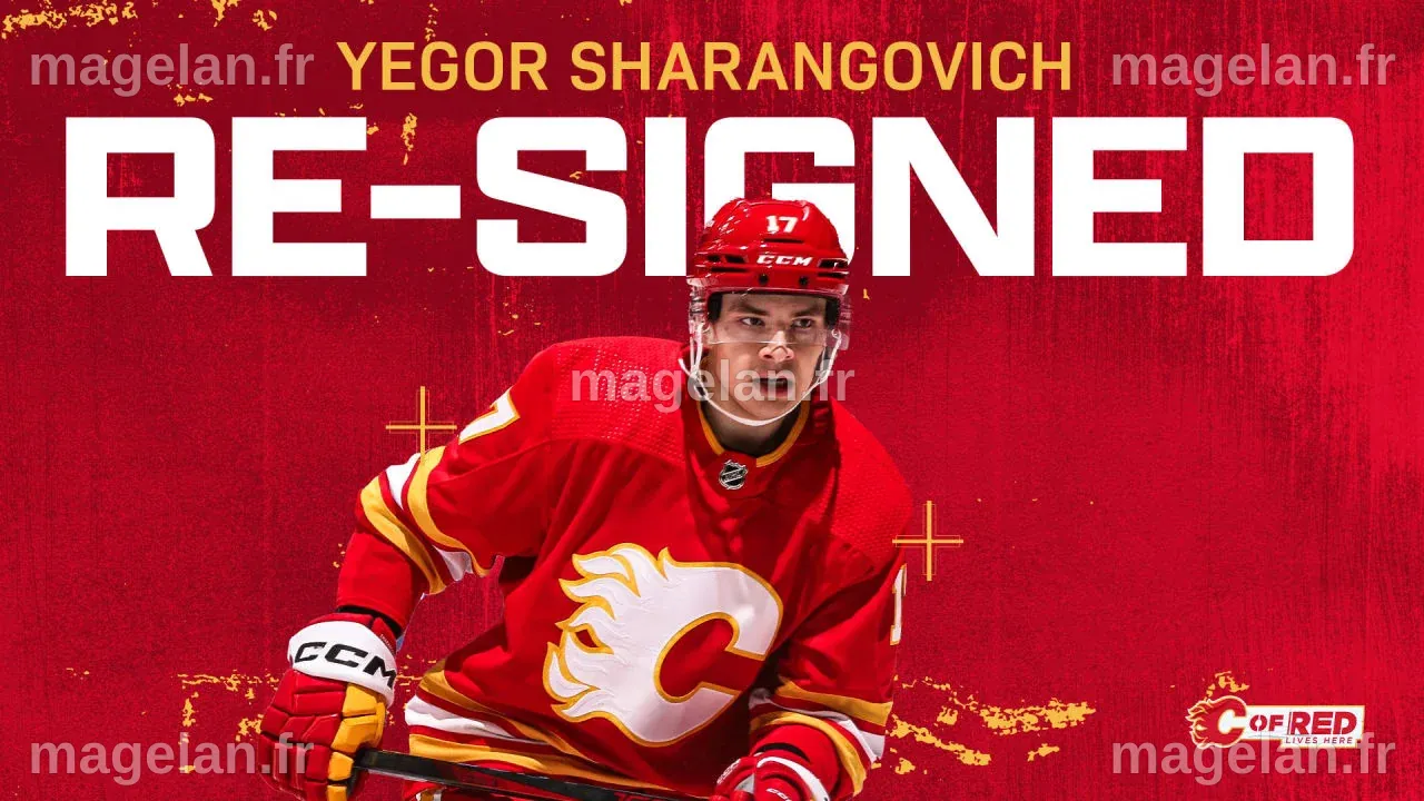 Flames Re-Sign Yegor Sharangovich | Calgary Flames