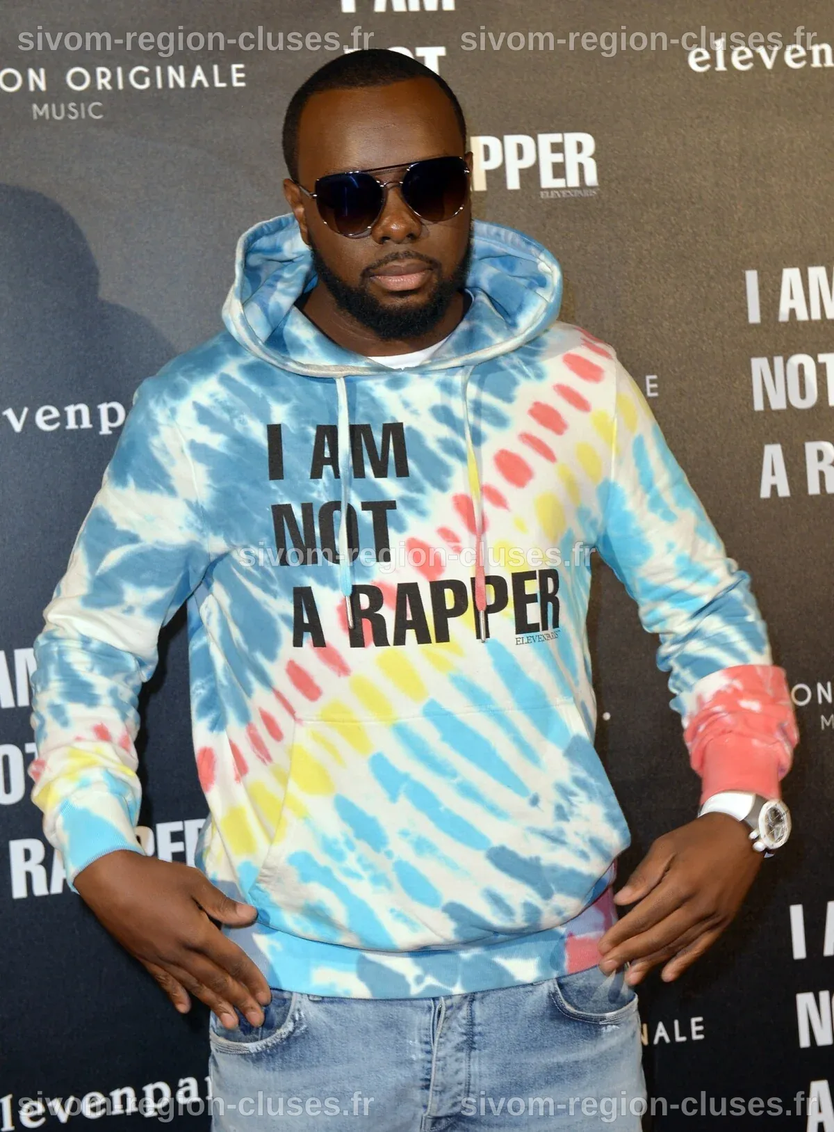Photo : Le rappeur Gims (Maître Gims - Gandhi Djuna) lors de la soirée ...