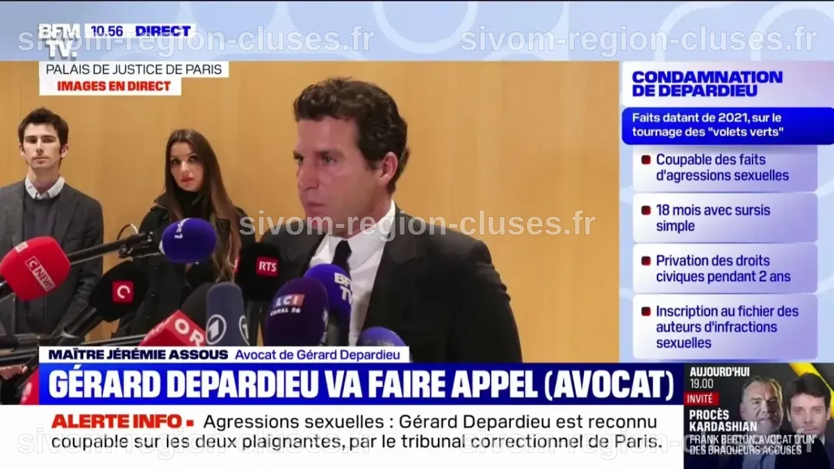 Procès Gérard Depardieu: pour son avocat, Me Jérémie Assous, la ...