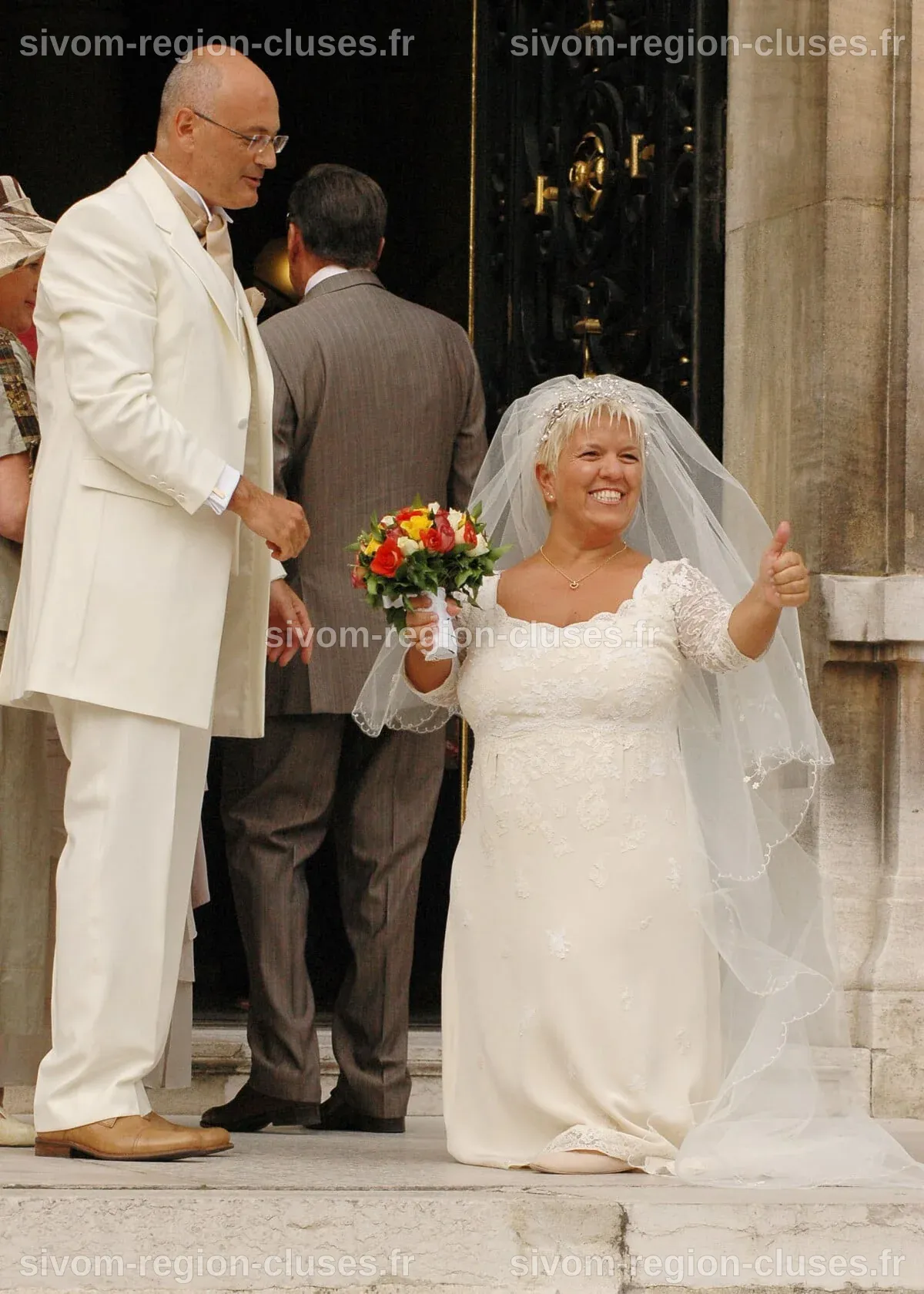 Photo : Mimie Mathy et son mari Benoist Gérard en 2005 à Paris ...
