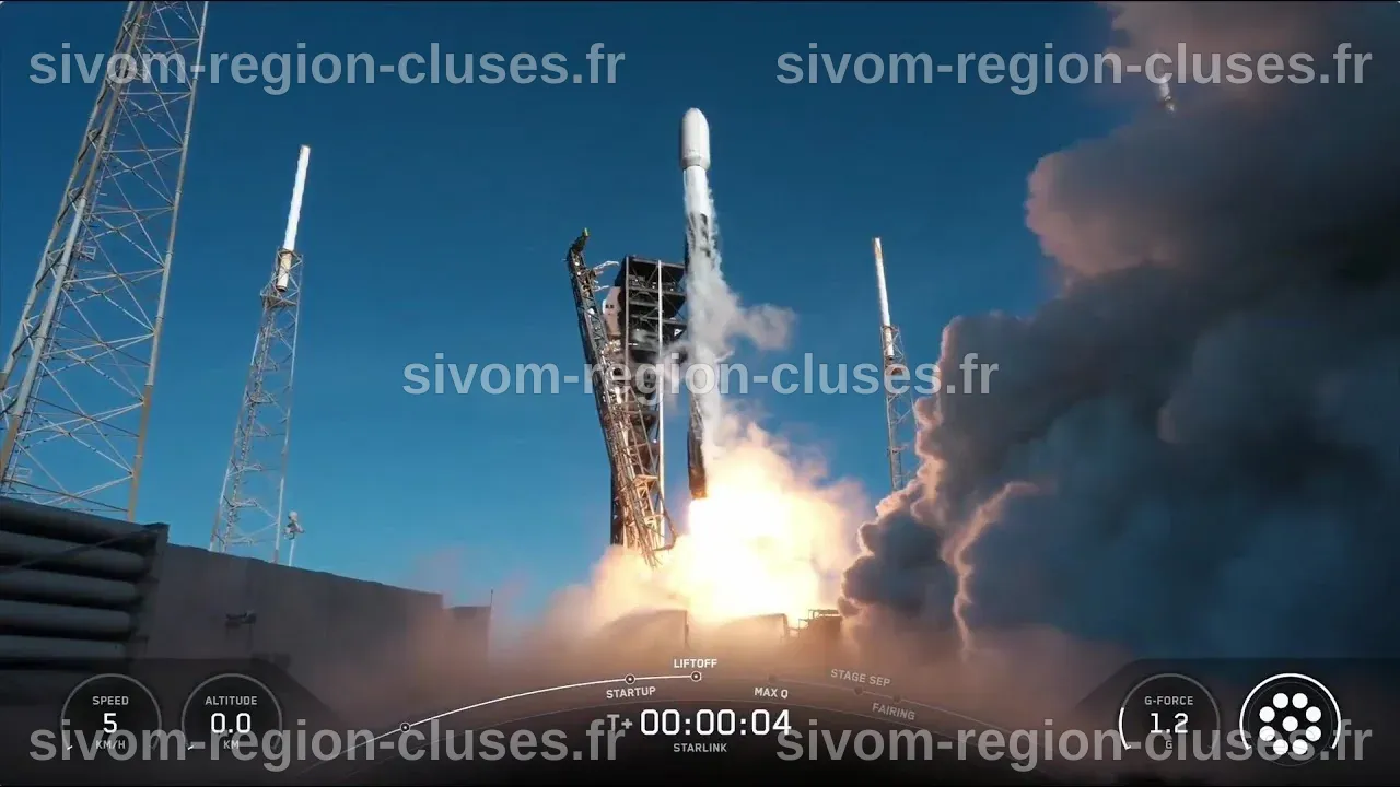 Lancement SpaceX : Nouveaux satellites Starlink - laktu