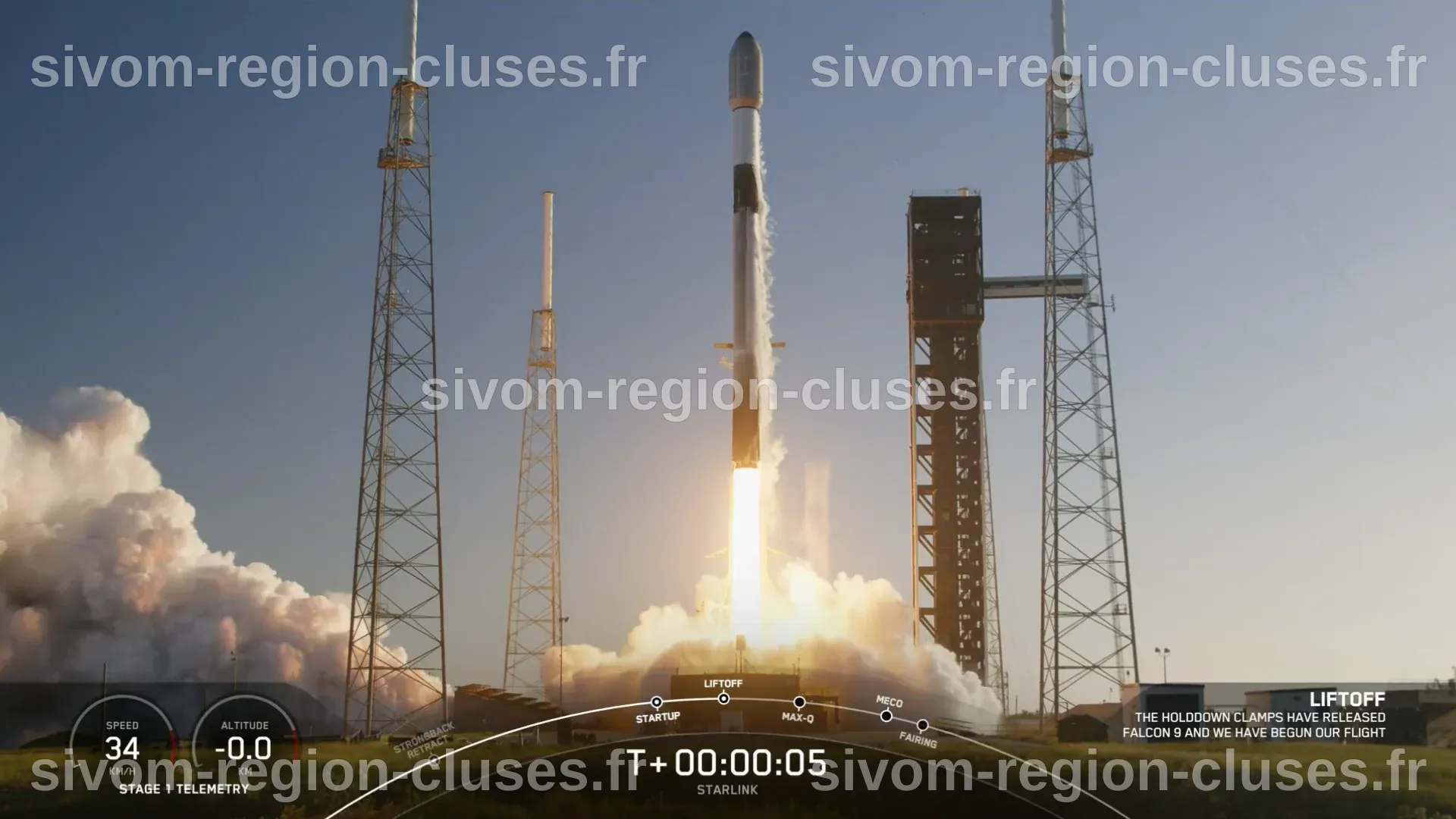 Lancement de 24 satellites Starlink par SpaceX - laktu