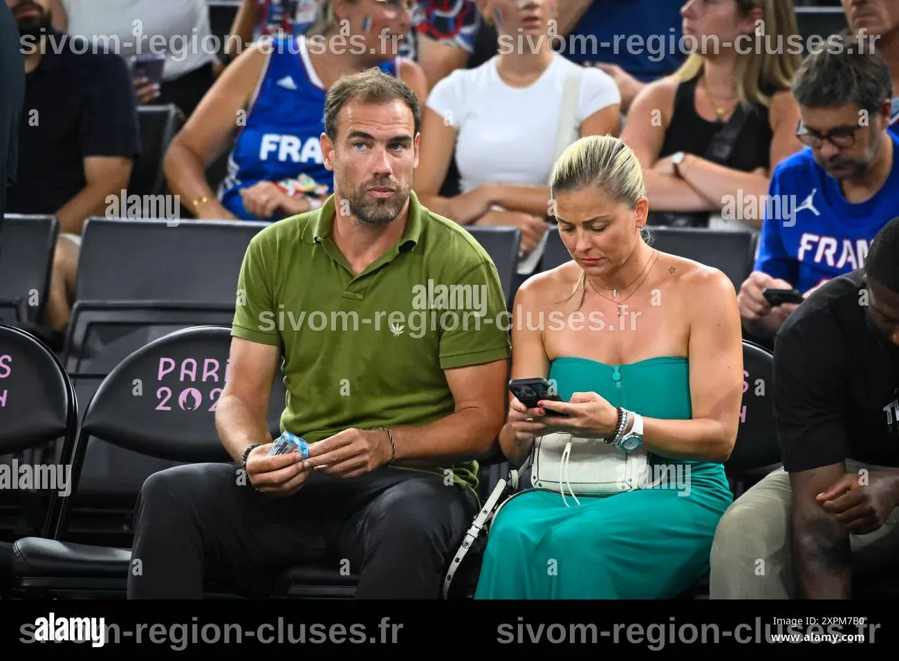 Bruno Cheyrou and Laure Boulleau, Basketball, Men's Quarterfinal ...