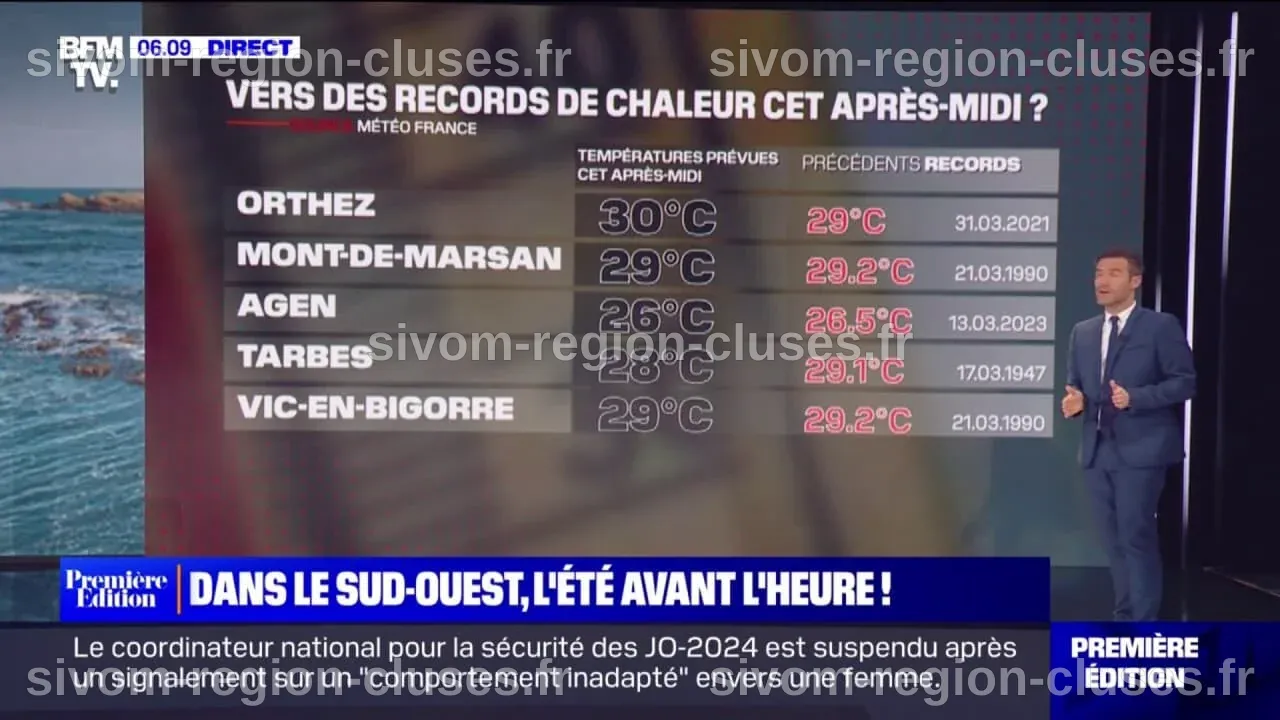 Vers des records de chaleur pour un mois de mars ce mercredi?