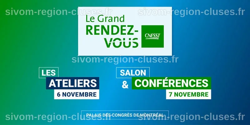 Le Grand Rendez-vous de la CNESST à Montréal – le 29 octobre, 2025 - Pedlex