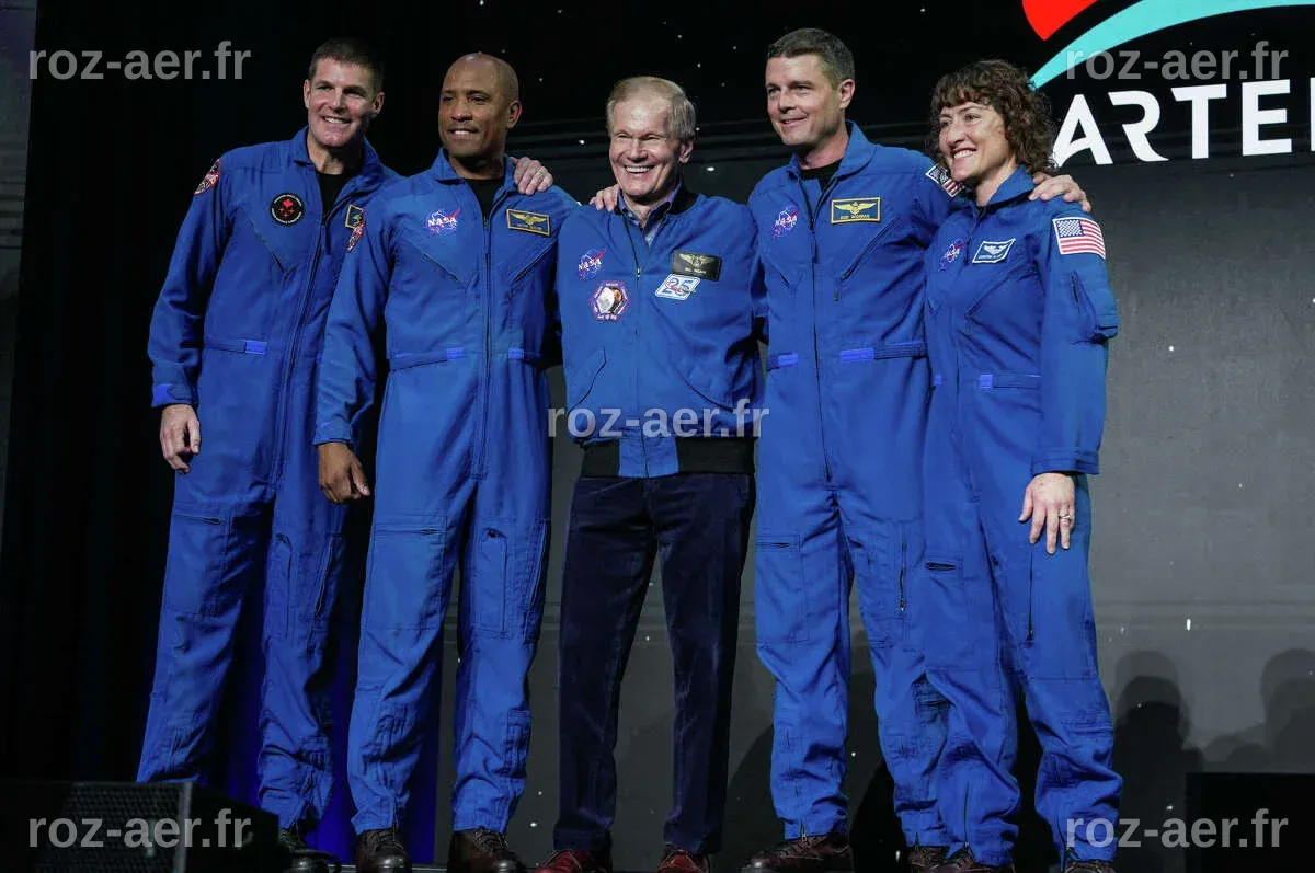 NASA names four astronauts who will circle the moon on Artemis II