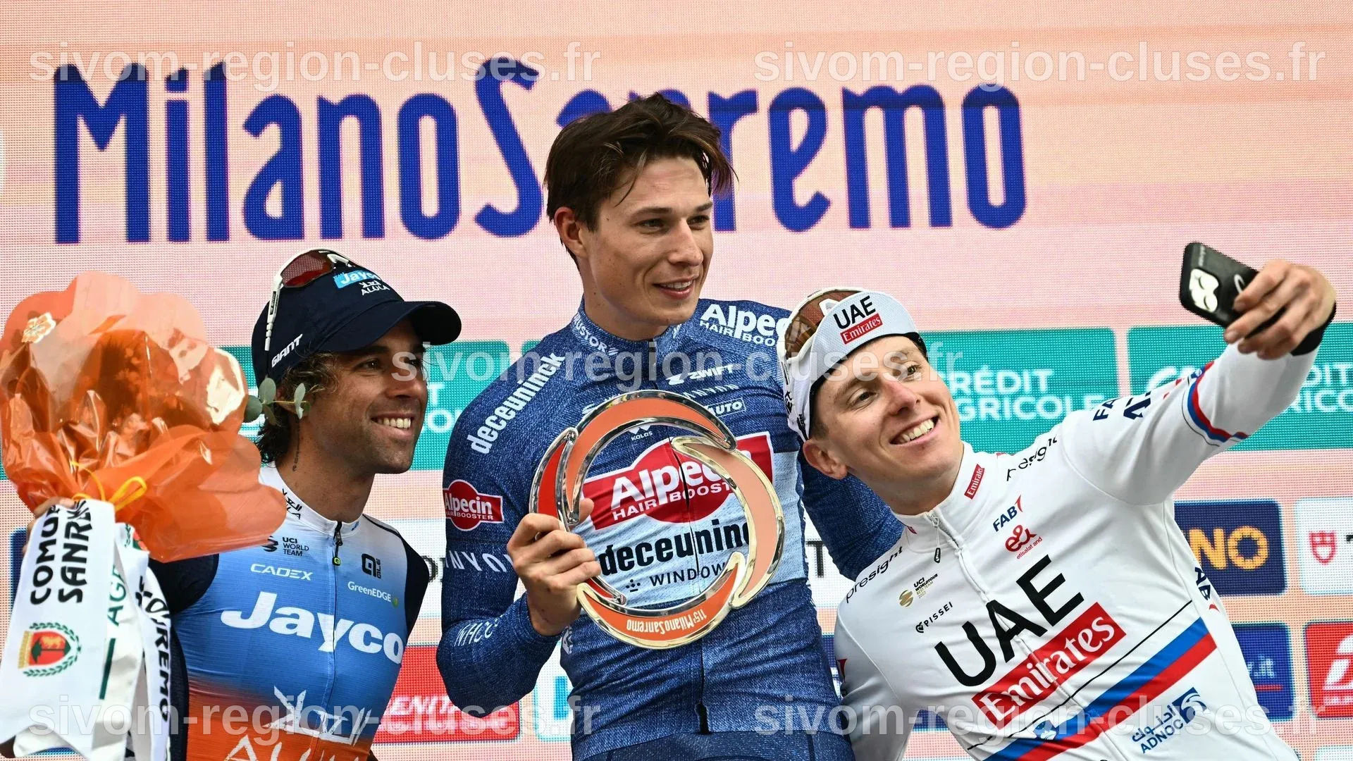 Pogacar heureux de sa 3e place : 'Michael, Jasper et moi sur le podium ...