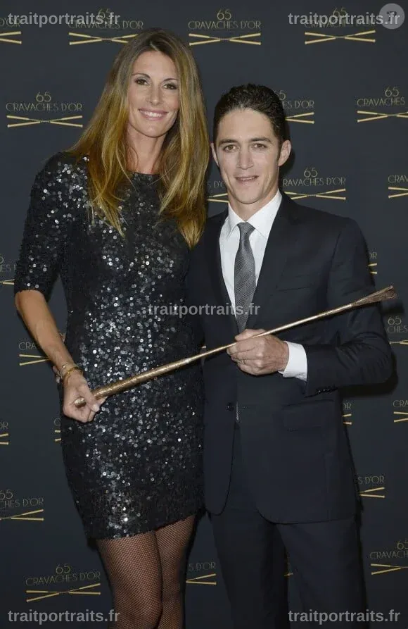 Sophie Thalmann et son mari Christophe Soumillon sur le tapis rouge