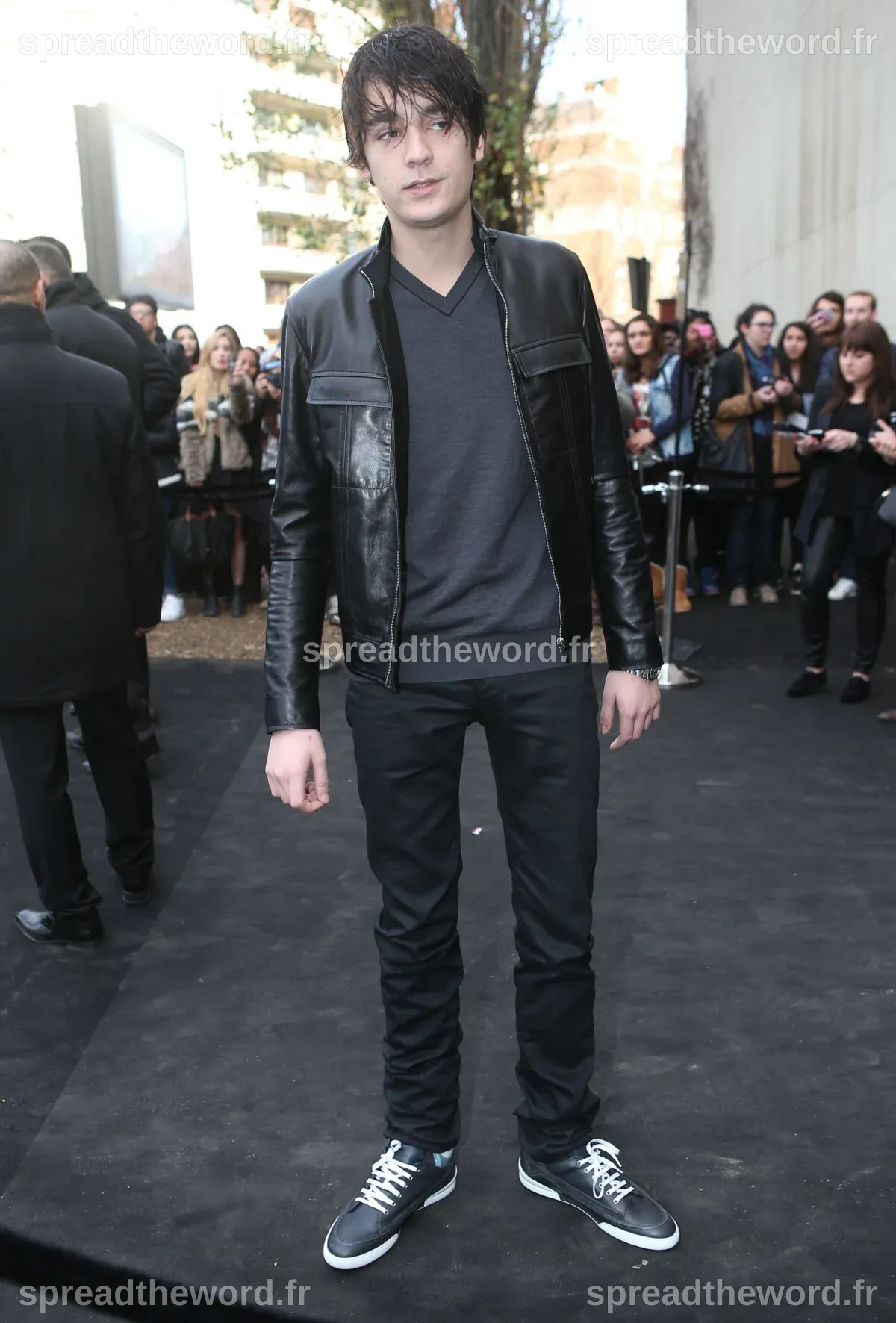 Photo : Alain-Fabien Delon (Fils de Alain Delon) - Défilé Dior Homme ...