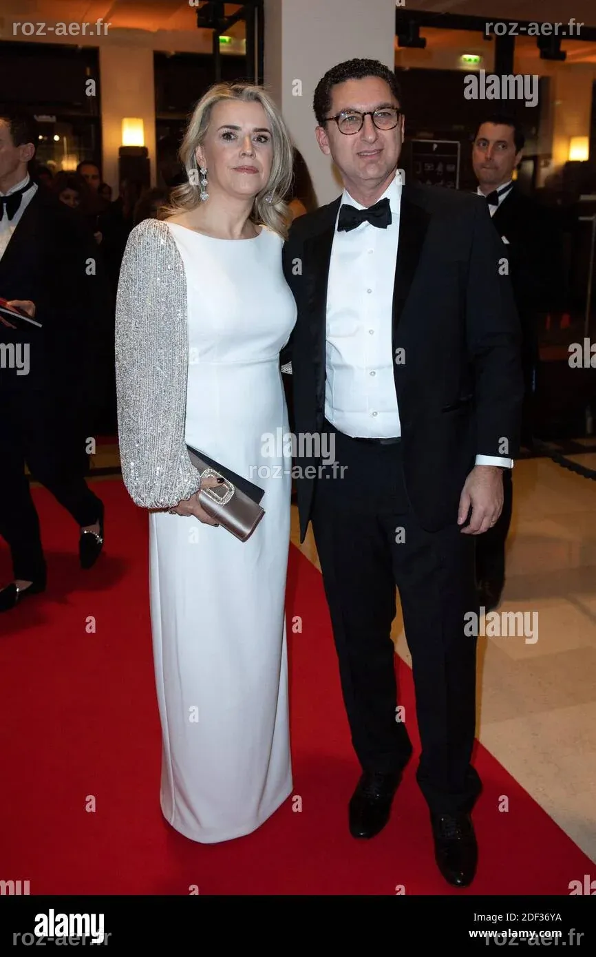 Maxime Saada and his wife Sylvie Saada attending the 45th Cesar ...