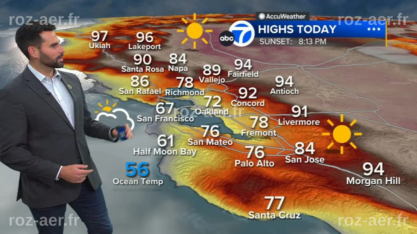 AccuWeather Forecast: Warming trend with Heat Advisory tomorrow - ABC7 ...