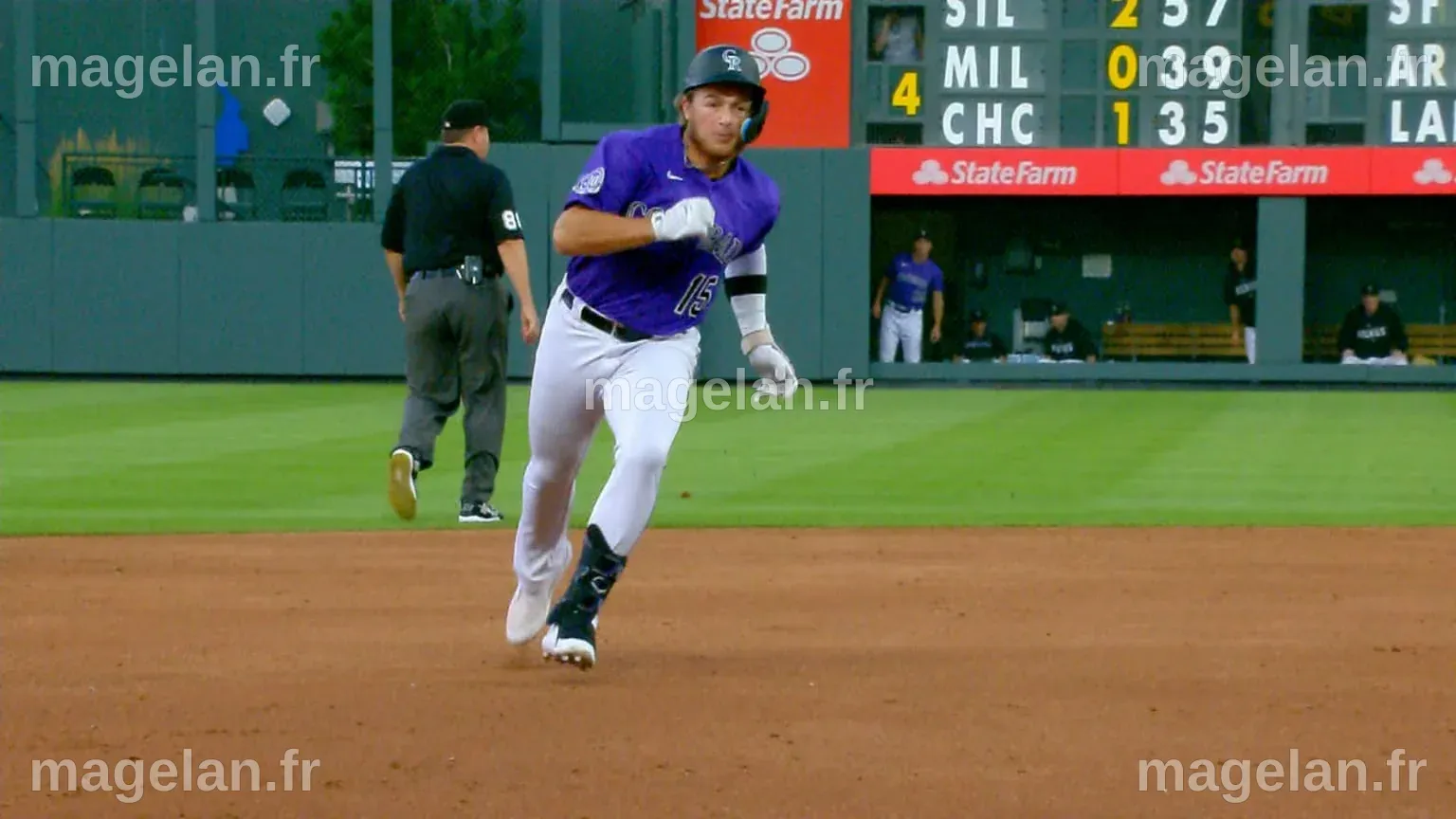 Hunter Goodman legs out his first career triple | 08/29/2023 | Colorado ...