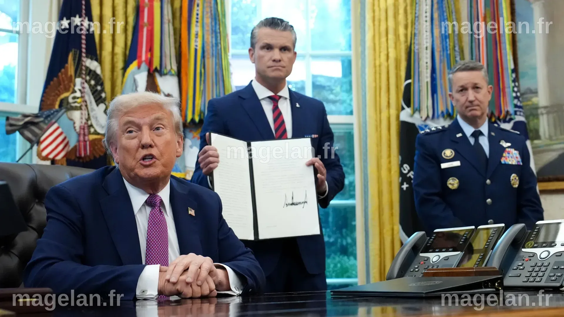 États-Unis : Donald Trump signe un décret pour rebaptiser le ministère ...