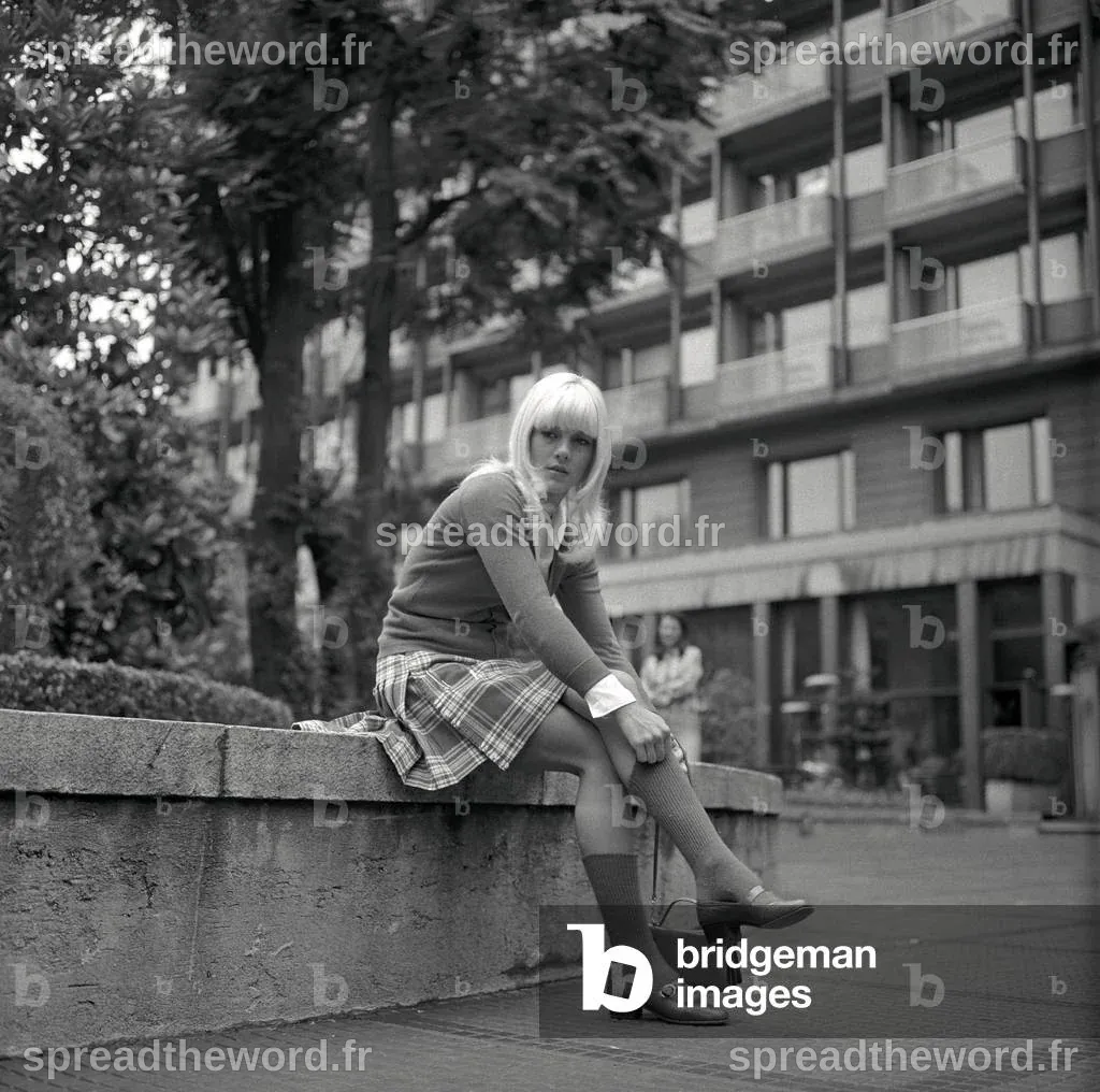 Image of Portrait de la chanteuse francaise Sylvie Vartan le 07/07/1967 à