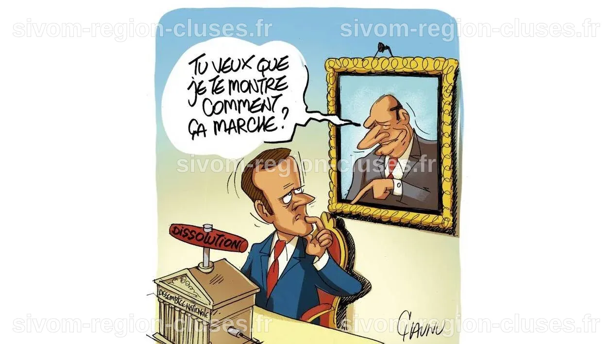 Le dessin de Chaunu : la possible dissolution de l’Assemblée nationale ...