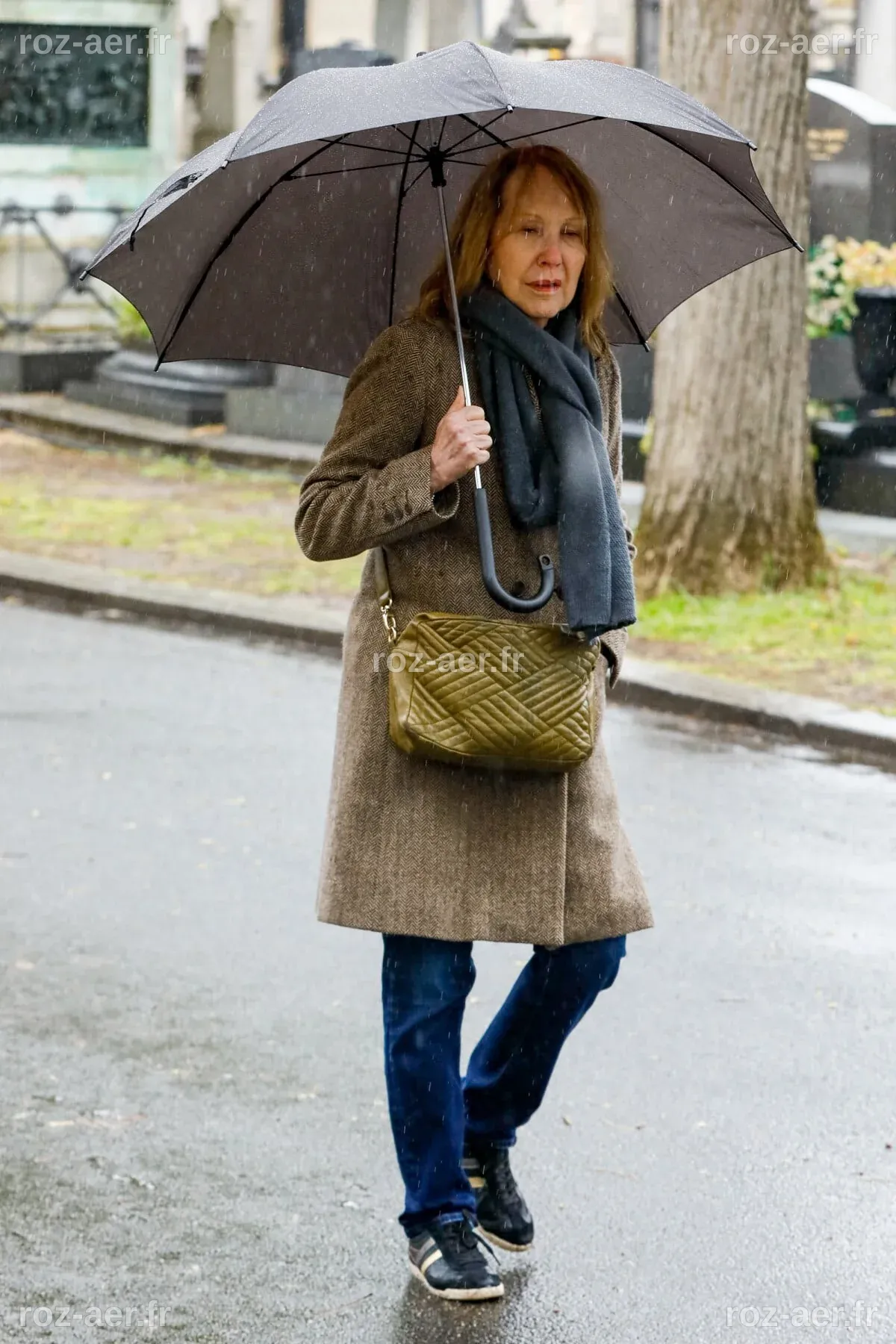 Photo : Nathalie Baye - Sorties des obsèques de l'avocat Hervé Temime ...