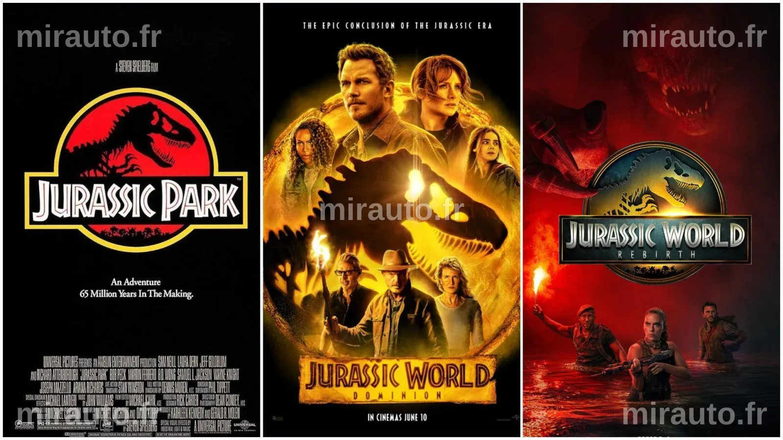 Où (re)découvrir les films de la saga Jurassic Park et Jurassic World ?