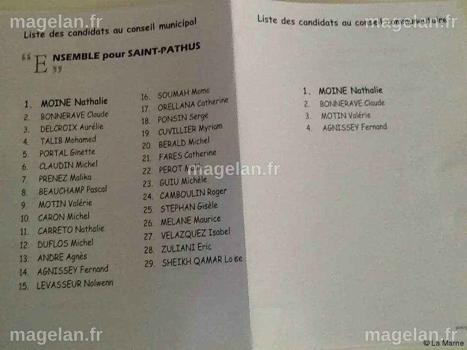 A quoi ressemblent les bulletins de vote de dimanche
