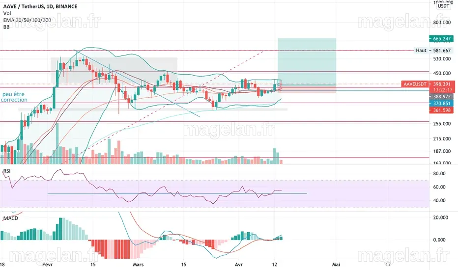 AAVEUSDT Graphiques et cotations — TradingView