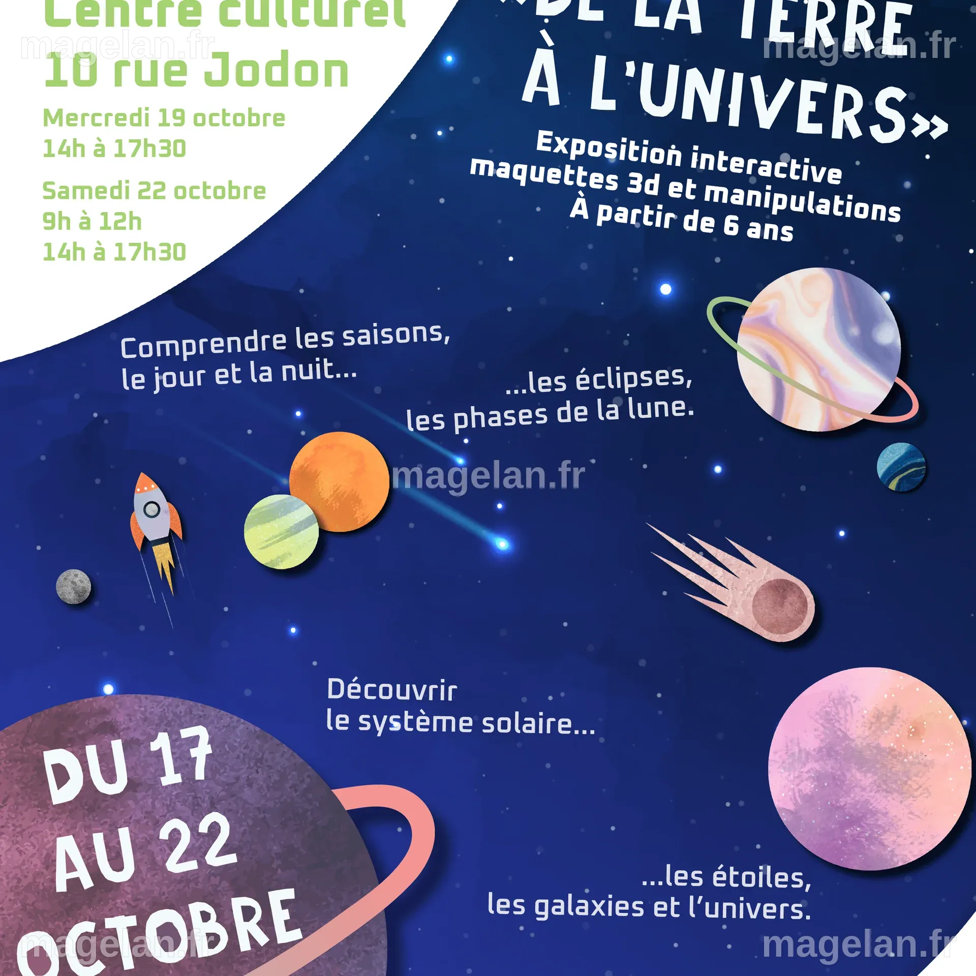 Exposition scientifique "de la terre à l'univers" - MAIRIE VILLEMANDEUR ...