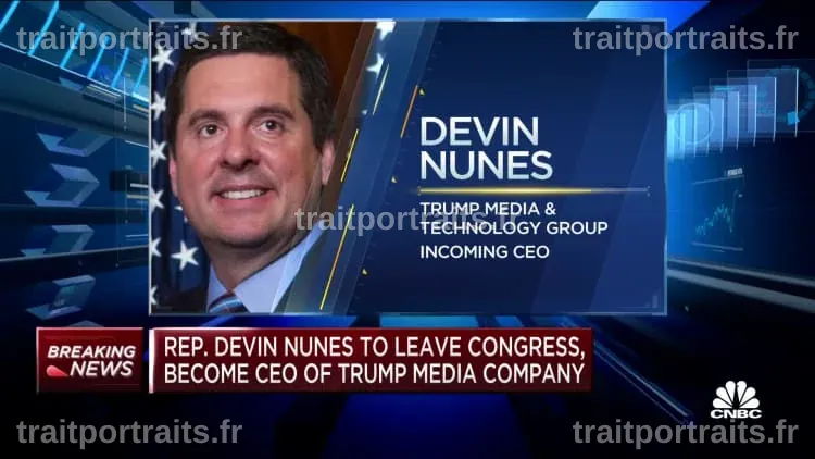 La société médiatique de Trump remplace son PDG, l'ancien député Nunes, après une chute des actions qui a effacé des milliards