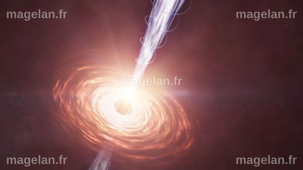 Monster black hole jet from the early universe is basking in the ...