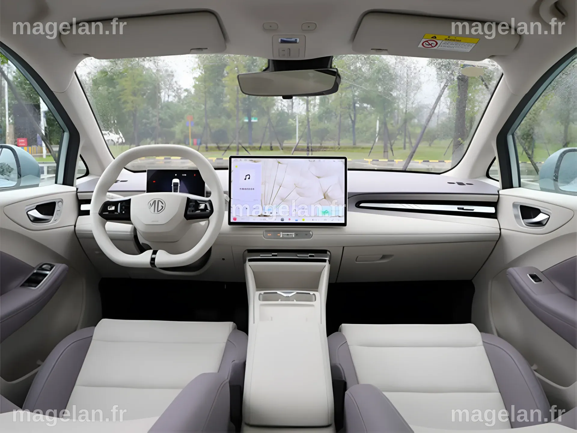 La MG4 Anxin Edition, première voiture produite en série dotée d'une ...