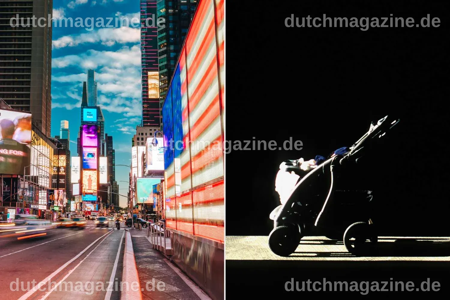 Sechs Monate altes Mädchen in Kinderwagen in Times Square zurückgelassen