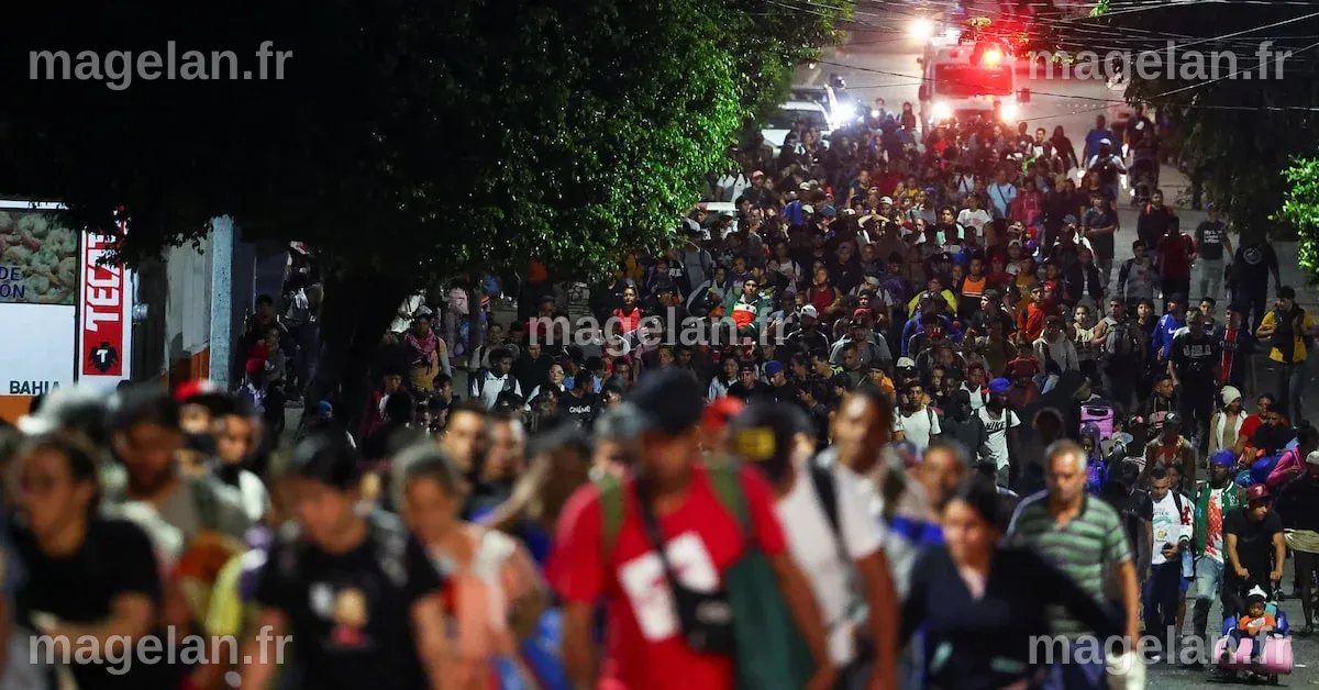 In pictures: Migrant caravan leaves southern Mexico headed to US border ...