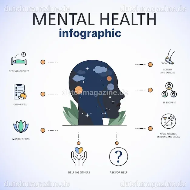 Infografik zur psychischen Gesundheit 2023 | Premium Vektor