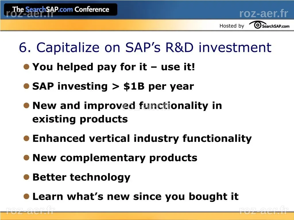 PPT - How to Maximize the Benefits From Your SAP Investment PowerPoint ...