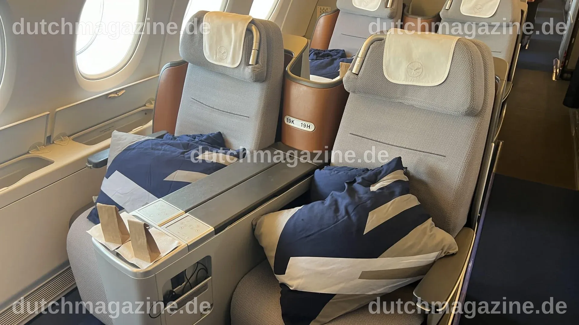 Lufthansa hebt mit dem ersten A380 der neuen Business Class ab