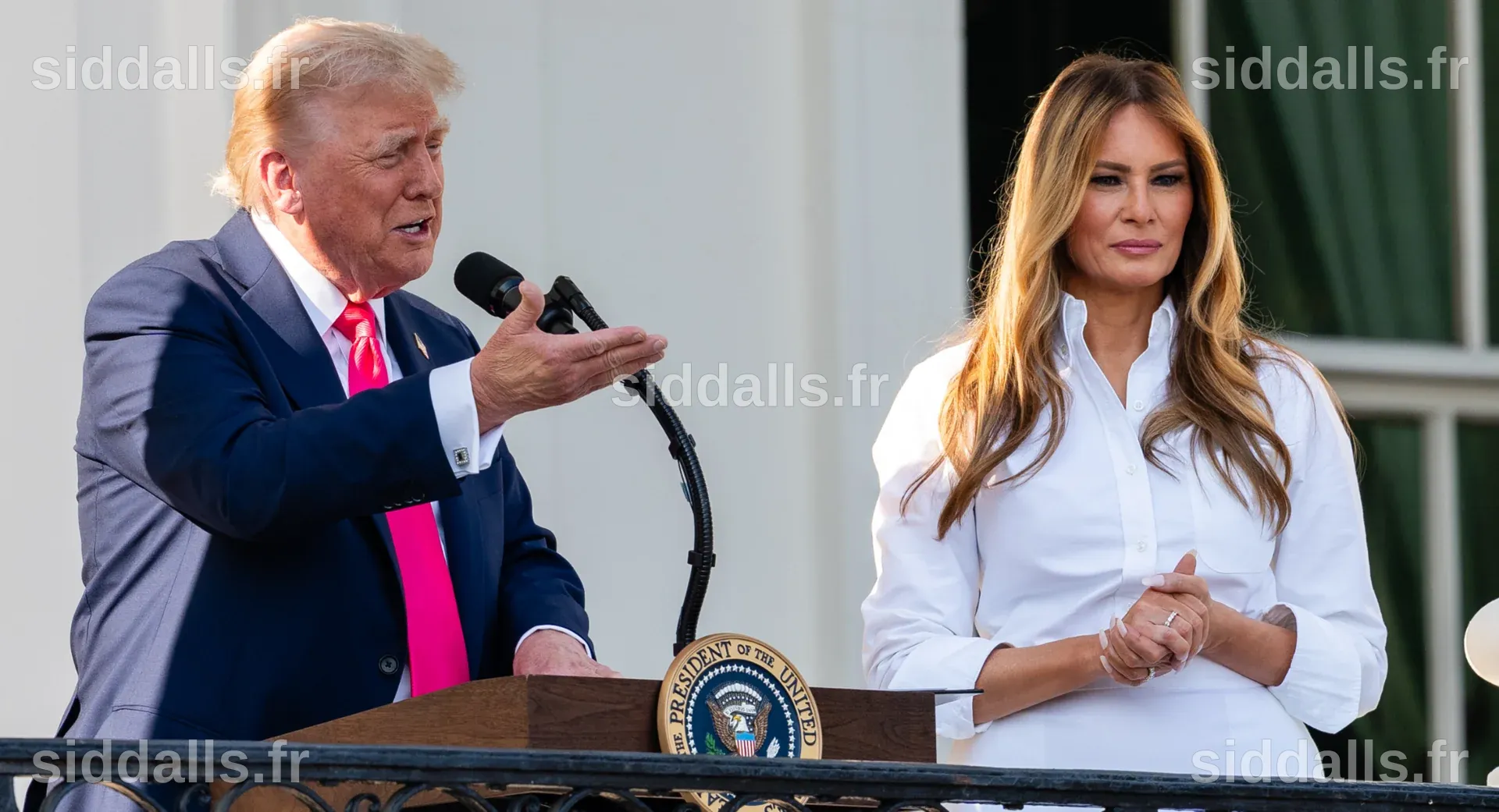 Melania Trump inaugure une ruche en forme de Maison Blanche dans le jardin sud