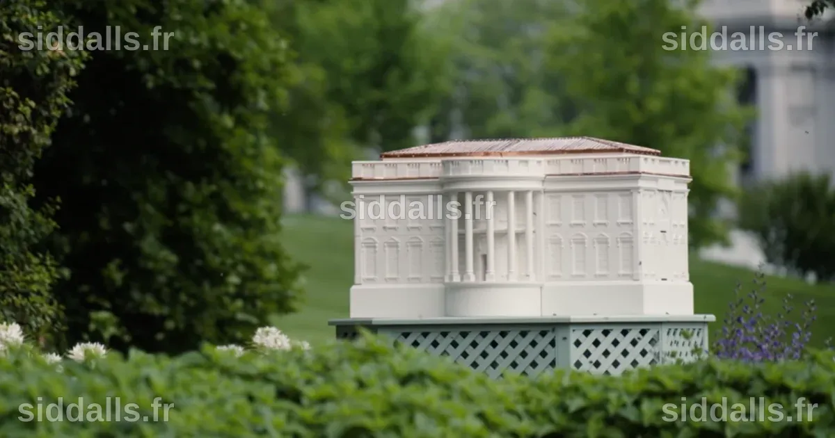 Melania Trump adds White House-shaped beehive to South Lawn - CBS News