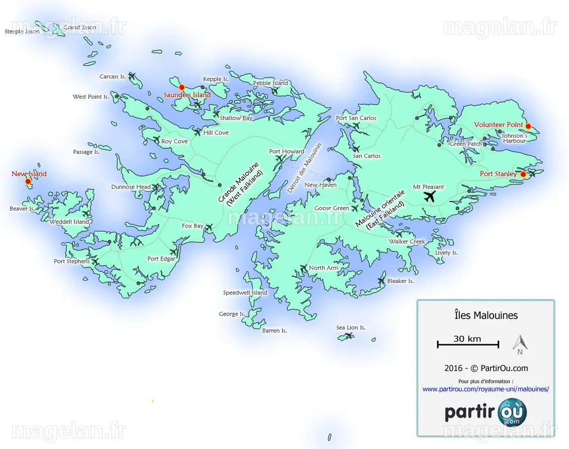 Voyage dans les îles Malouines