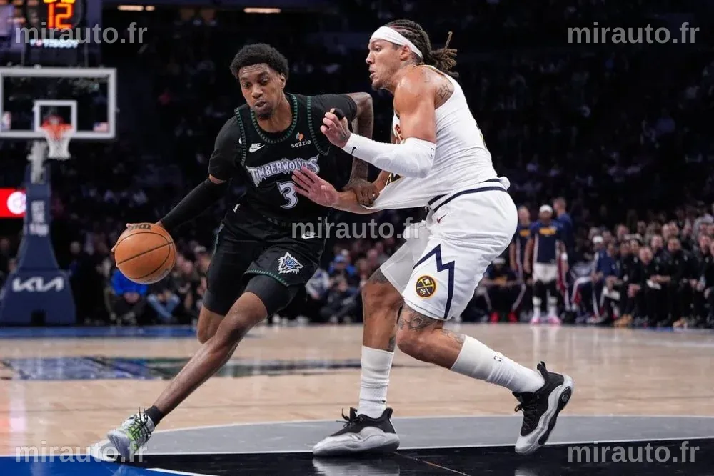 Jaden McDaniels provoque à nouveau les Nuggets avec un panier contesté qui déclenche une échauffourée avec Jokic