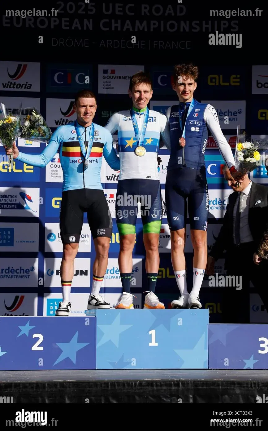 Guilherand Granges, France. 05th Oct, 2025. Second place and silver ...