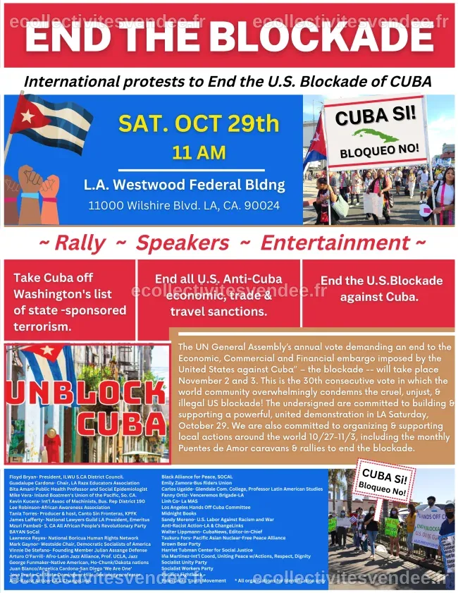 End the Cuba Blockade - Poster of the Week